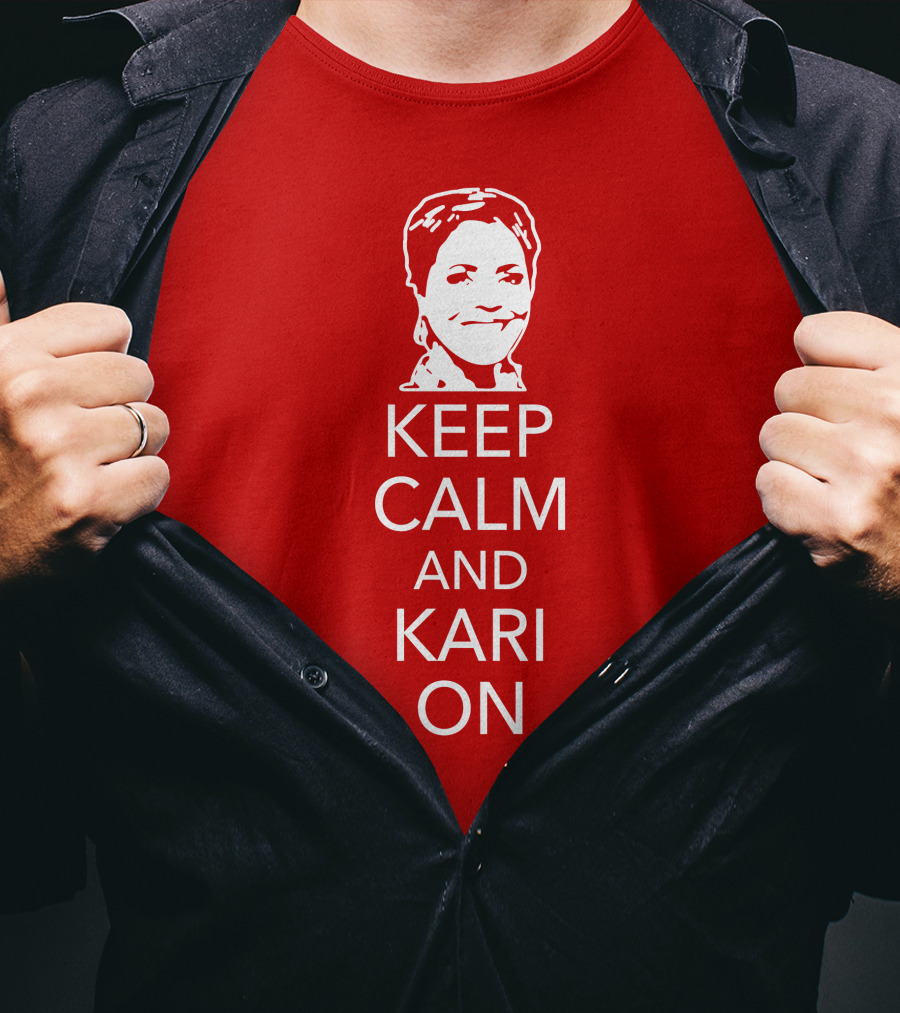 Patriottakes Keep Calm And Kari On Iconic Phrase T-Shirt