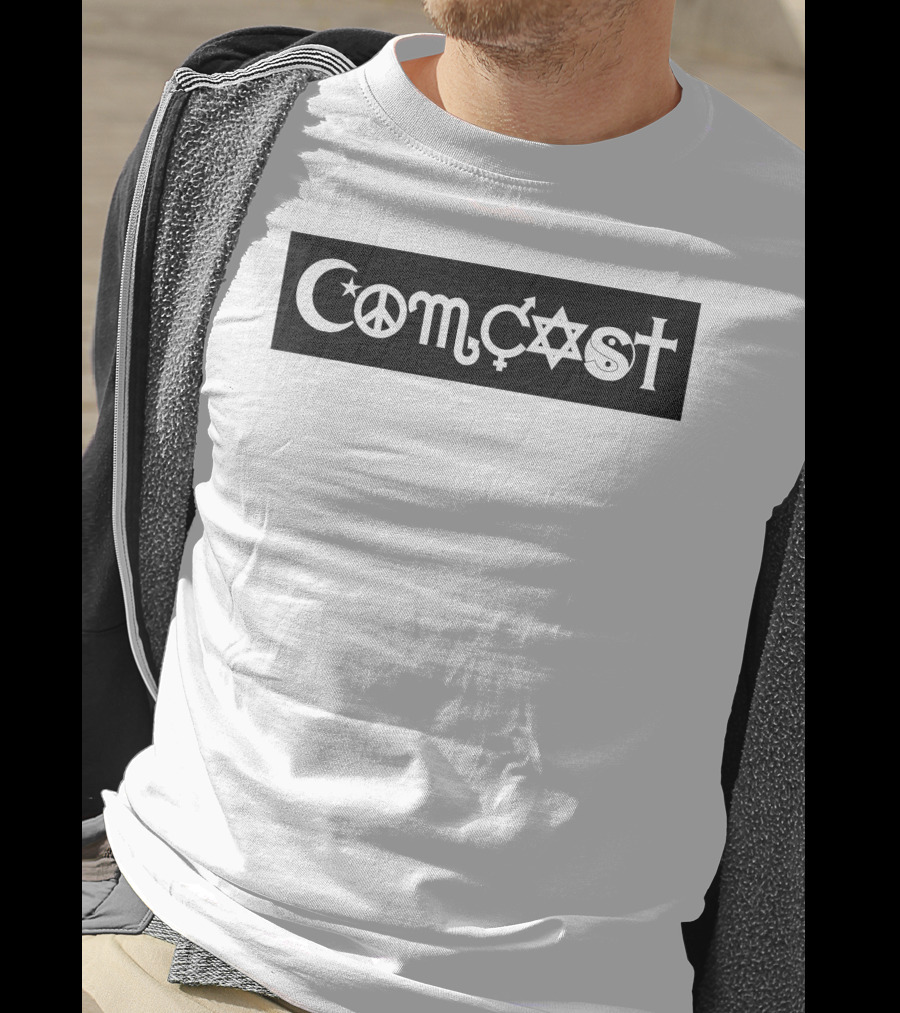 Comcast Peace Coexist Bumper Sticker T-Shirt