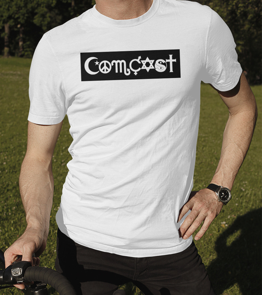 Comcast Peace Coexist Bumper Sticker T-Shirt