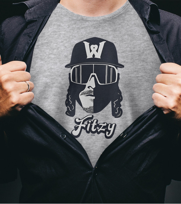 Worcester Red Sox Fitzy '47 Grey Shadow Face W T-Shirt