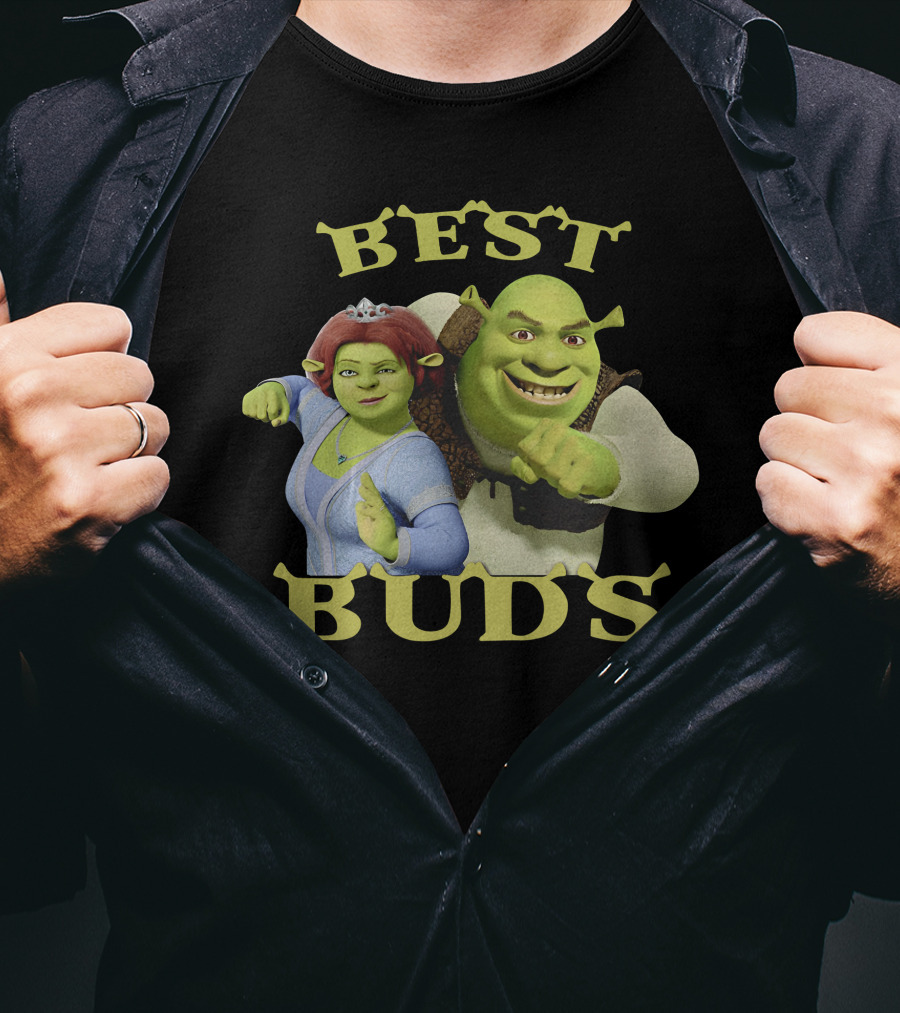 Shrek And Fiona Best Buds Duo T-Shirt