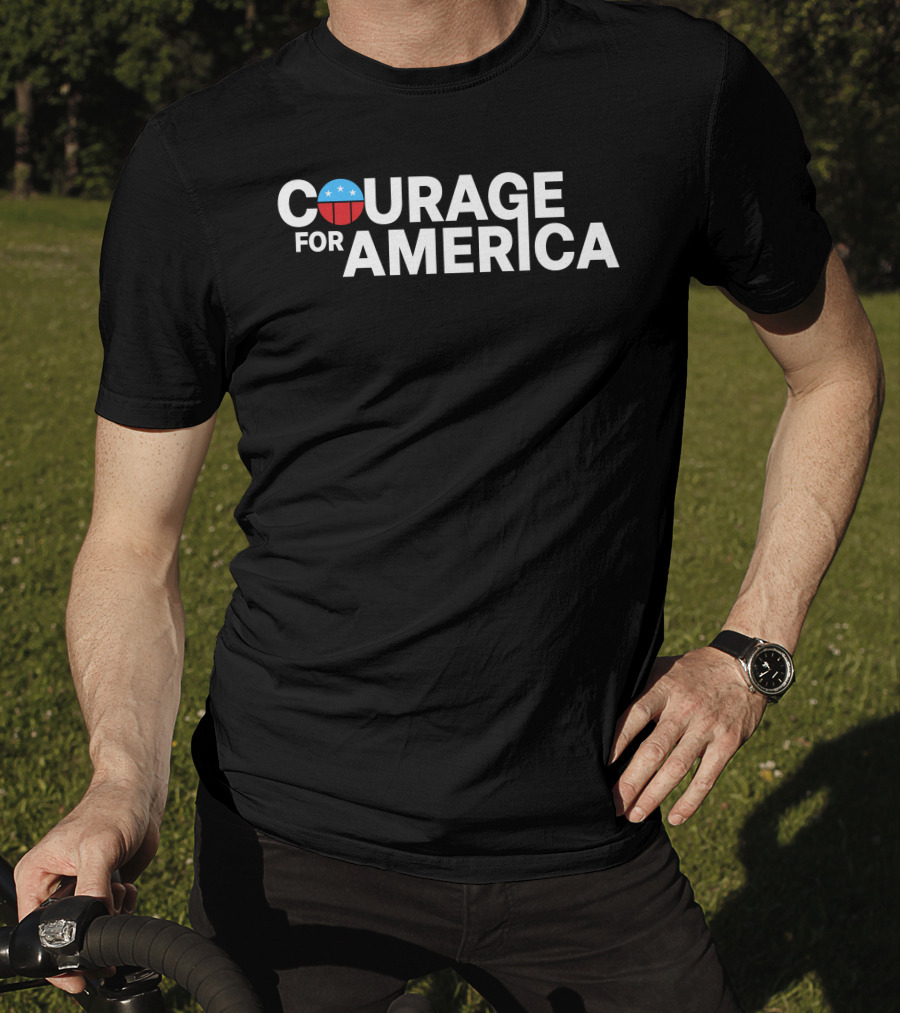 Courage For America Michael Fanone Shirt With Patriotic T-Shirt