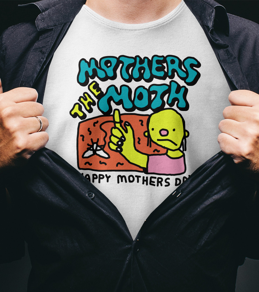 Mothers The Moth Cartoon Character Happy Mothers Day T-Shirt