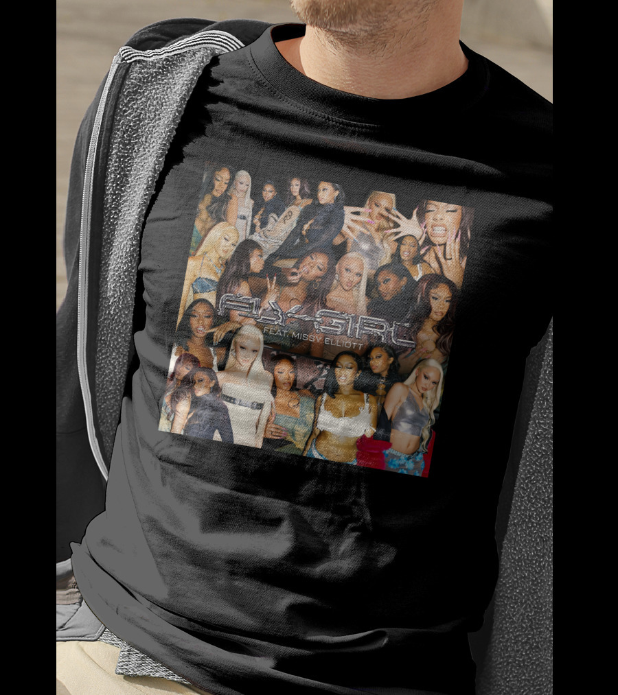 Fly Girl Collage Featuring Missy Elliott T-Shirt