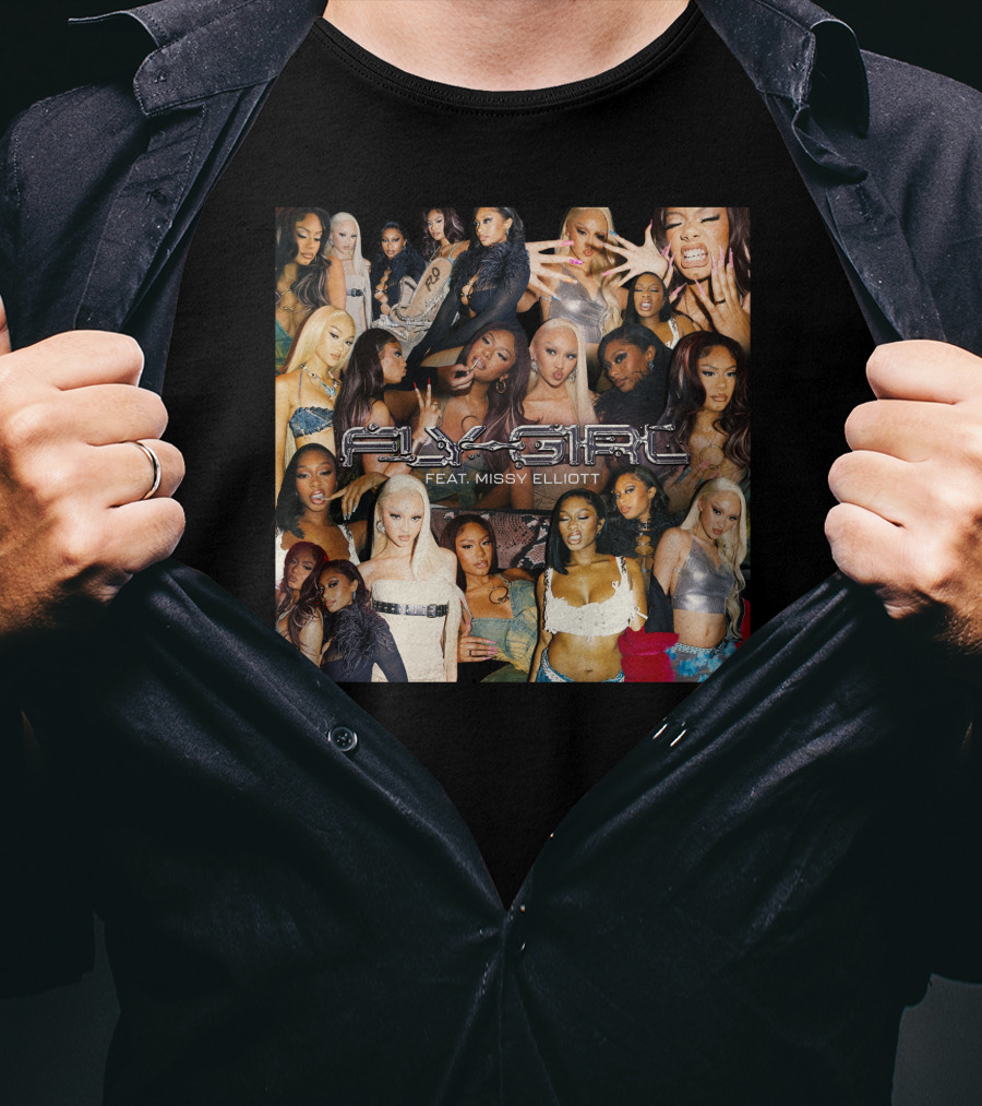 Fly Girl Collage Featuring Missy Elliott T-Shirt