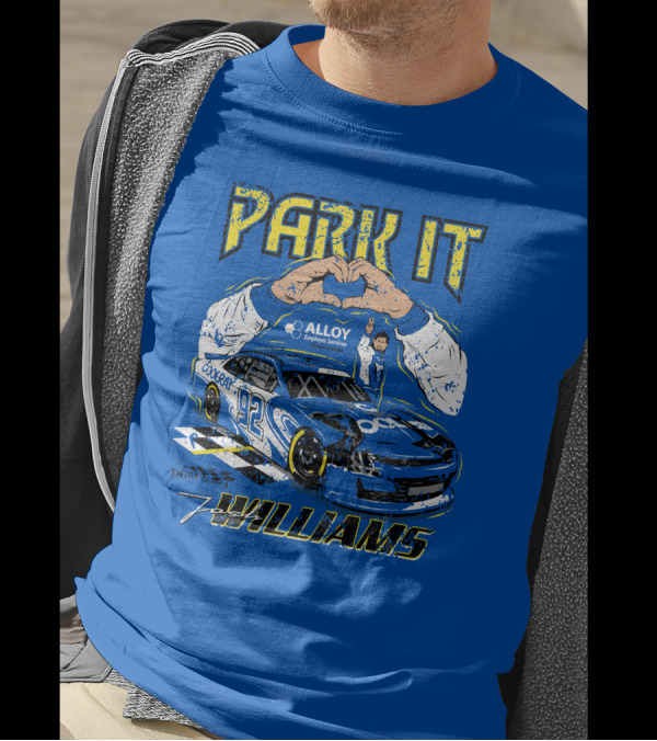 Park It Josh Williams Alloy Employer Services Race Car 92 Williams T-Shirt