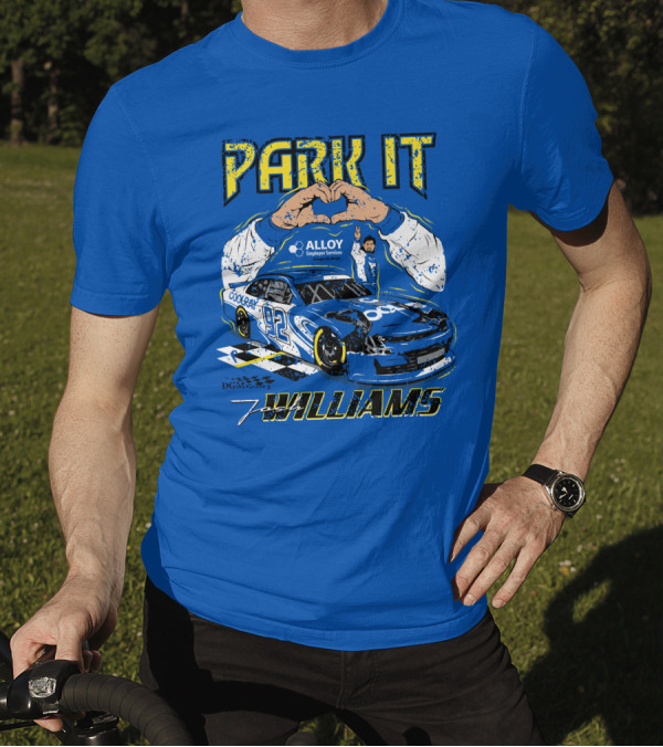 Park It Josh Williams Alloy Employer Services Race Car 92 Williams T-Shirt