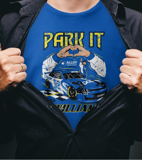 Park It Josh Williams Alloy Employer Services Race Car 92 Williams T-Shirt