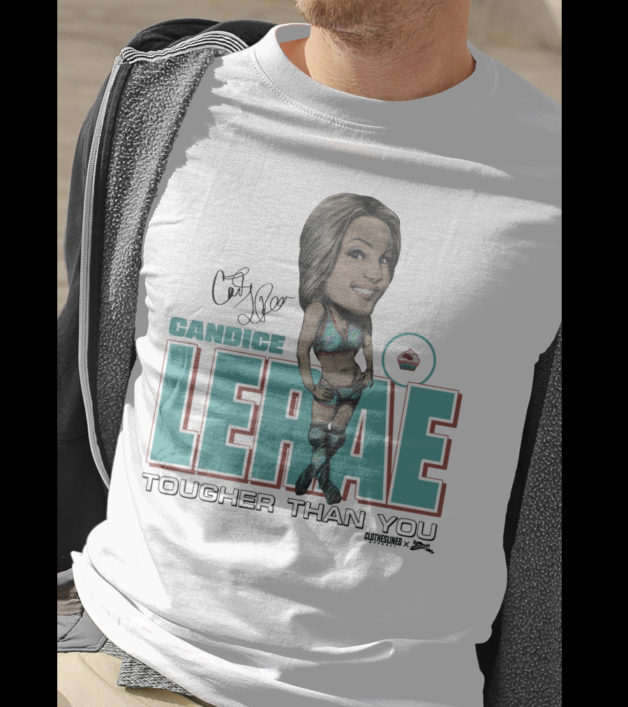 Candice Lerae Tougher Than You Clotheslined X Dynamite Kid Caricature T-Shirt