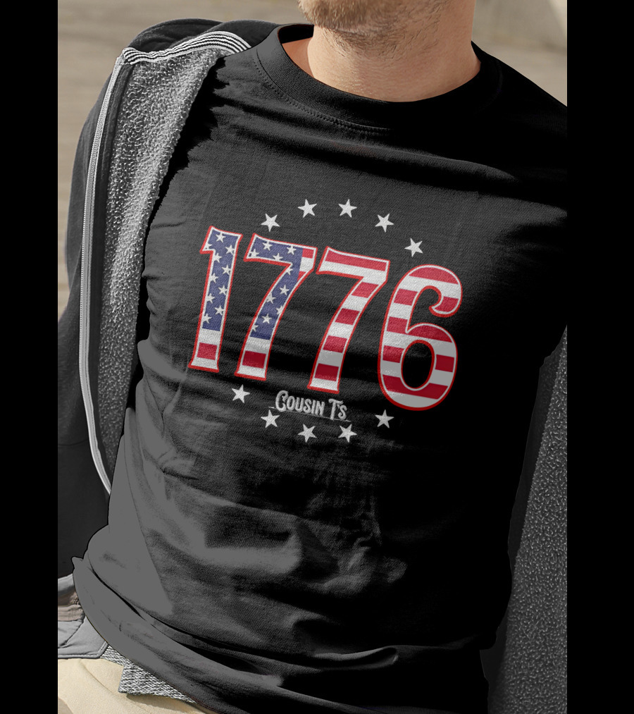 1776 Cousin T's Men's Patriotic T-Shirt