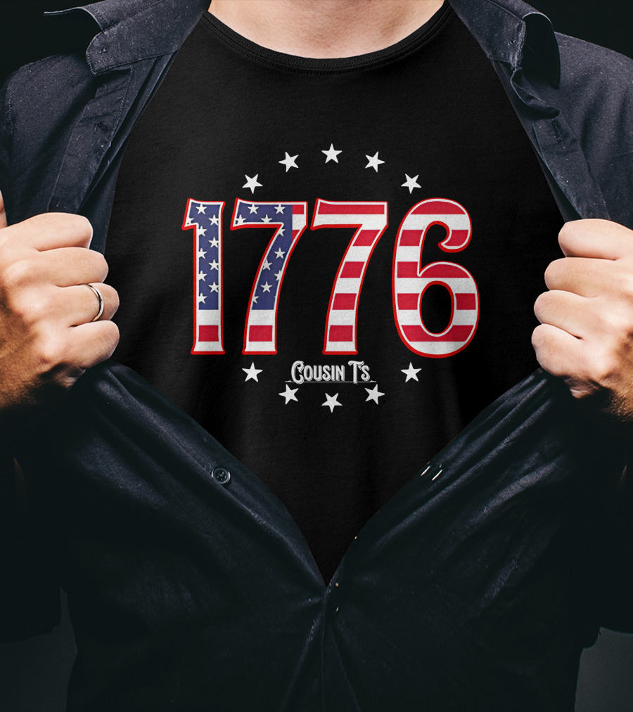 1776 Cousin T's Men's Patriotic T-Shirt