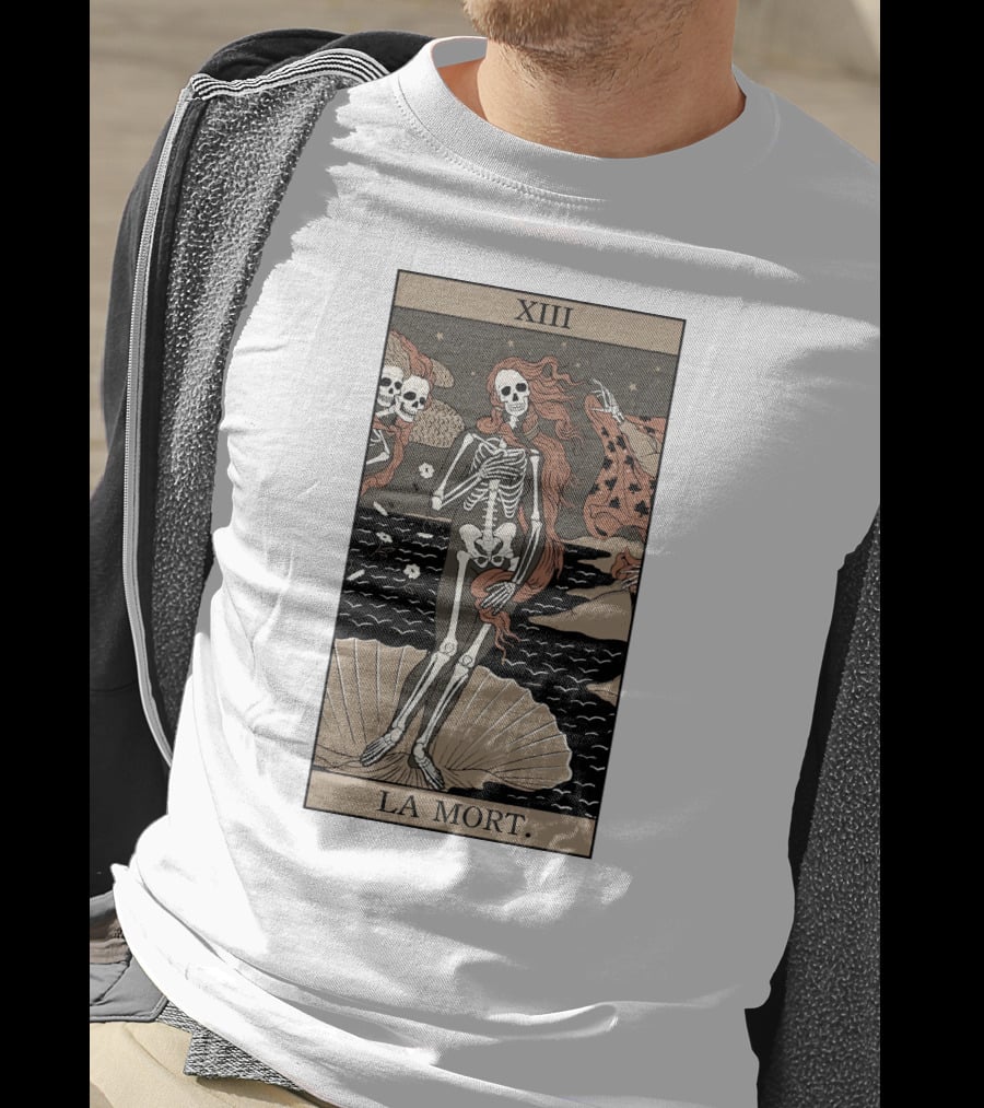 XIII La Mort Tarot Death Of Venus Skeleton T-Shirt