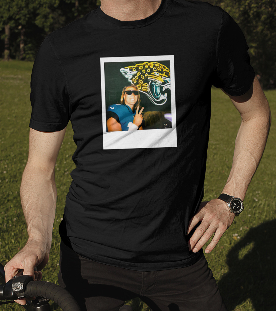Jacksonville Jaguars Steezy Trev Neon Style Profile Picture T-Shirt