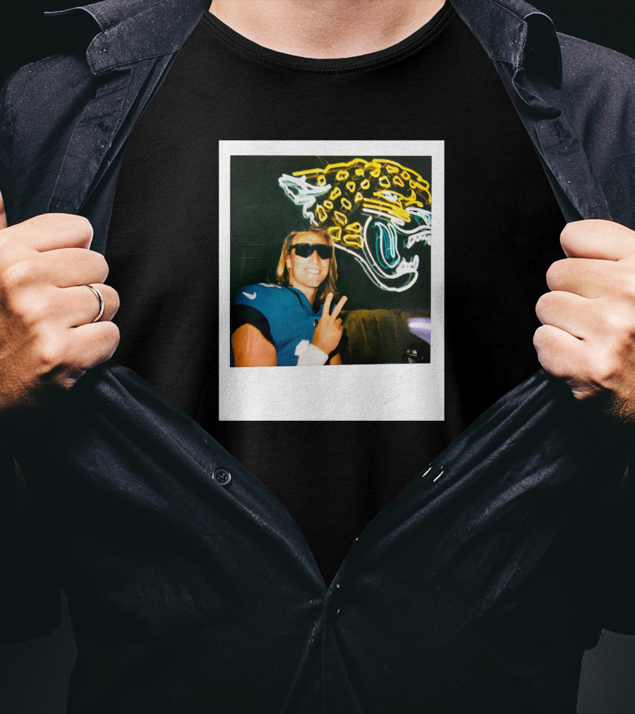 Jacksonville Jaguars Steezy Trev Neon Style Profile Picture T-Shirt