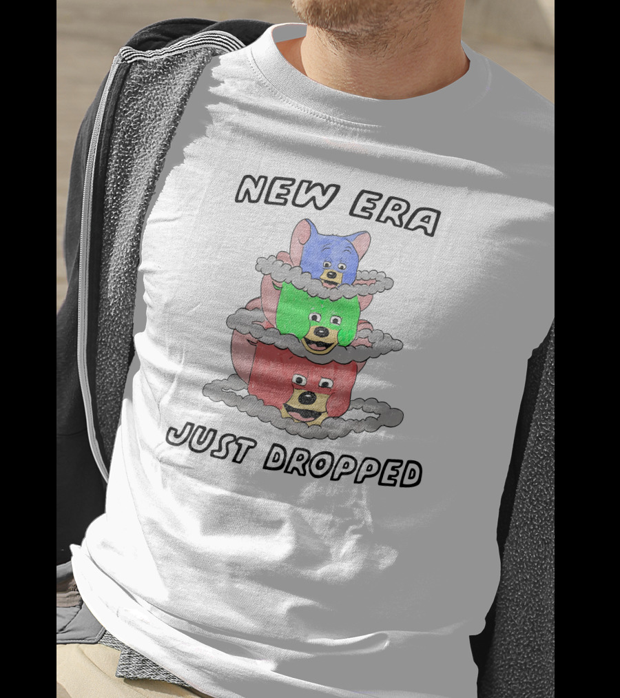 New Era Just Dropped Colorful Stacked Bears T-Shirt