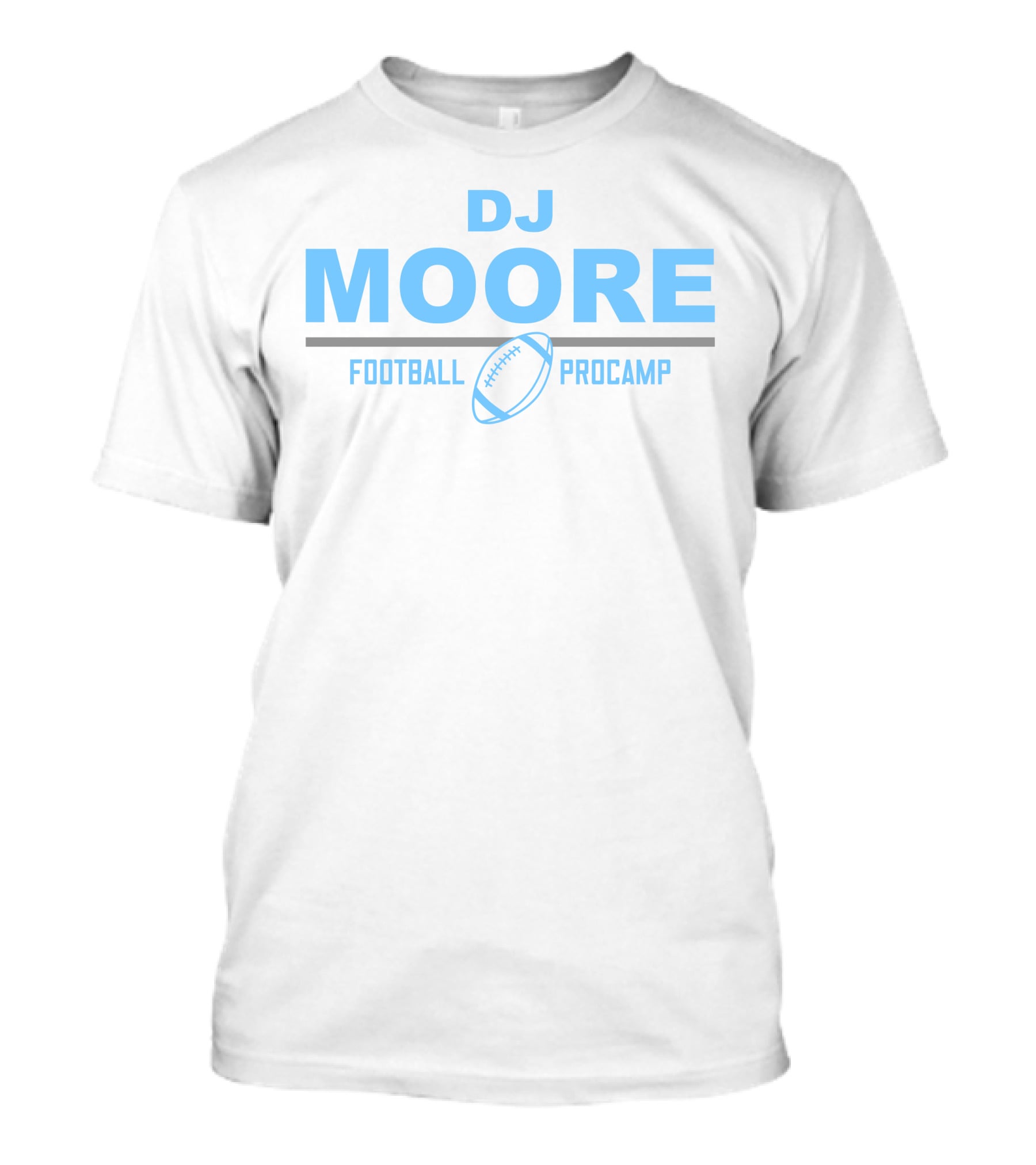 DJ Moore Football Procamp Official Event Logo With Football T-Shirt