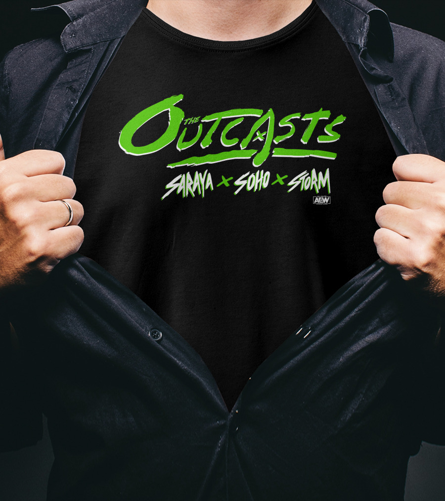 The Outcasts Saraya X Soho X Storm AEW T-Shirt