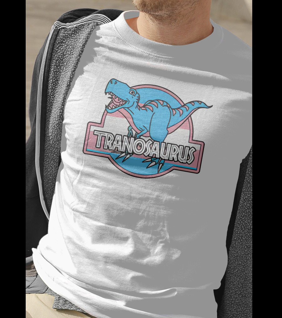 Tranosaurus Kat Abu Not A Trans Dinosaur T-Shirt