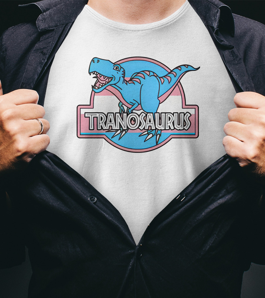 Tranosaurus Kat Abu Not A Trans Dinosaur T-Shirt