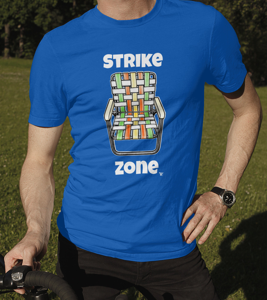 STRIKE ZONE Woven Colorful Chair T-Shirt