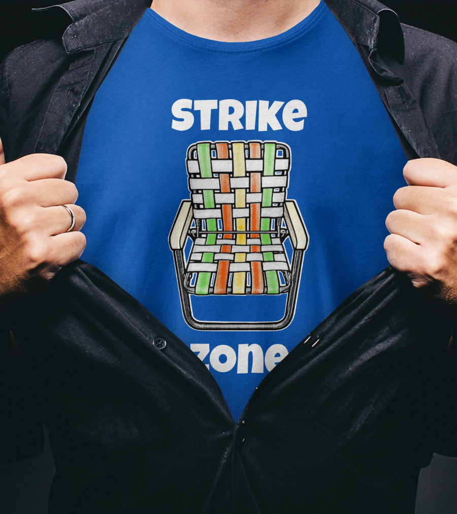STRIKE ZONE Woven Colorful Chair T-Shirt