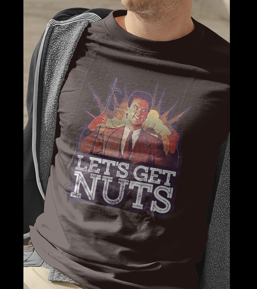 Let's Get Nuts Batman Joker Homage Explosion Scene T-Shirt