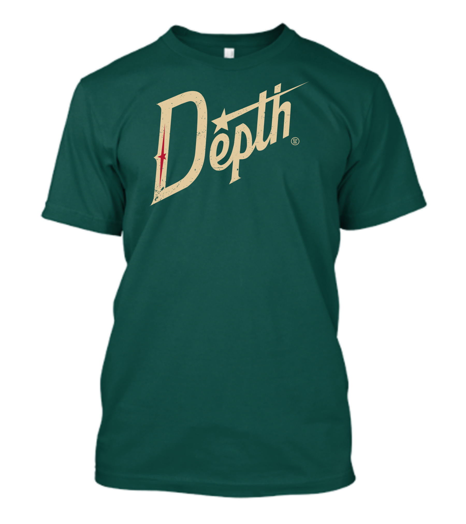 Depth Parody Vintage Style Text With Star Accent T-Shirt