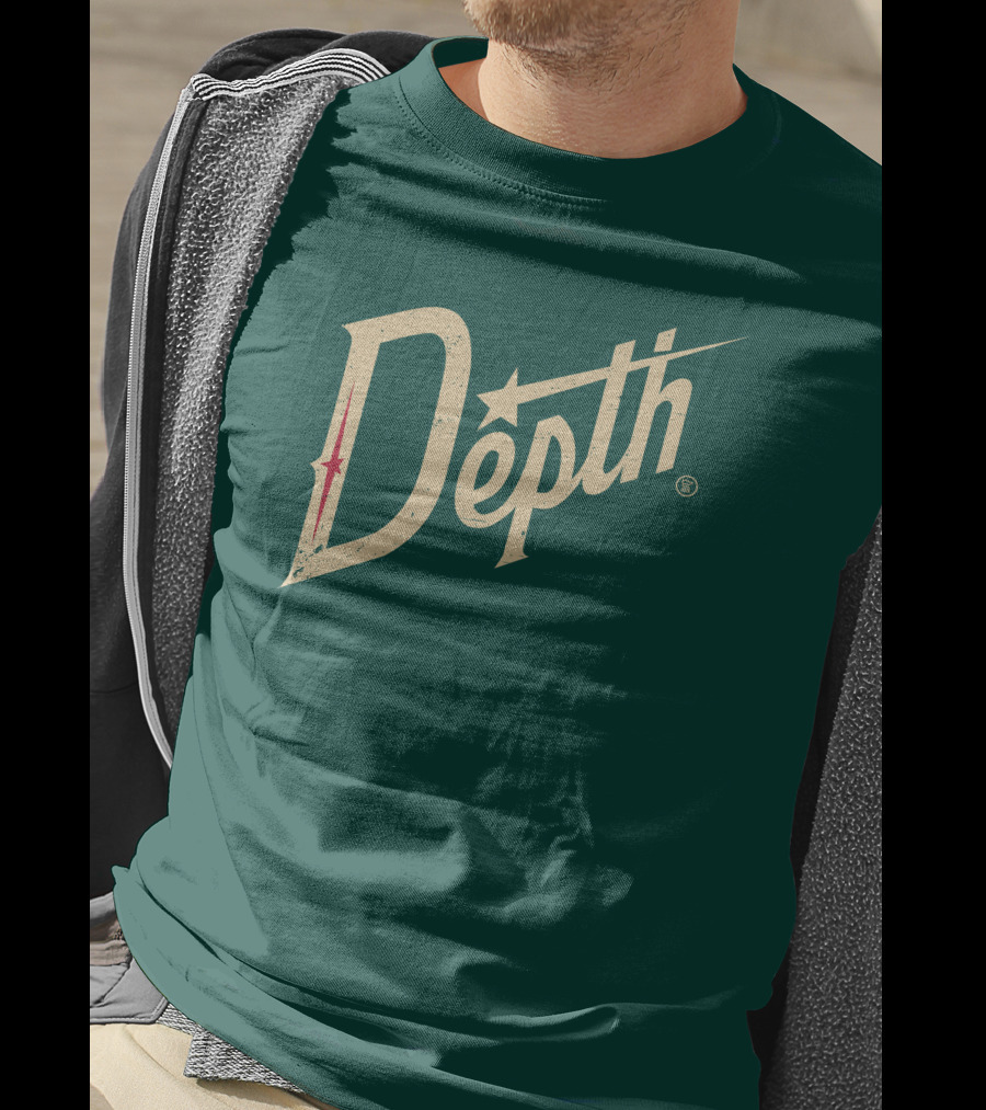 Depth Parody Vintage Style Text With Star Accent T-Shirt