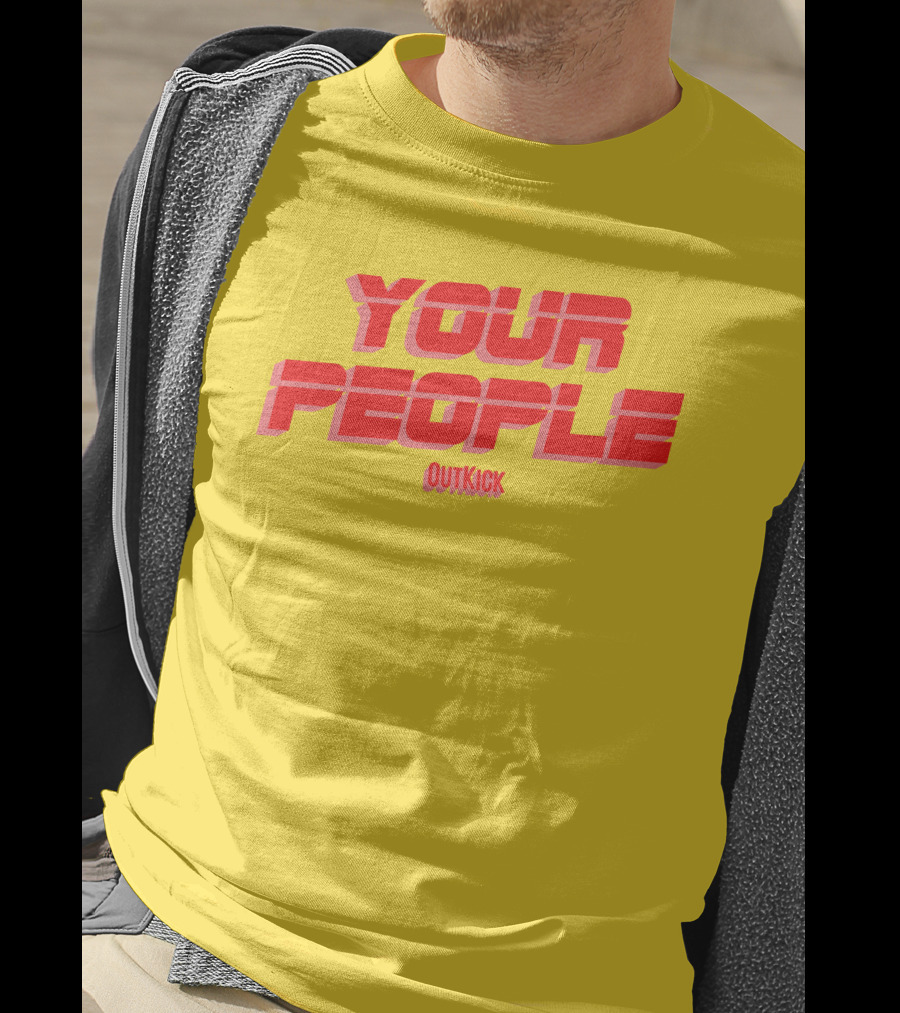 Your People Outkick Red Text T-Shirt