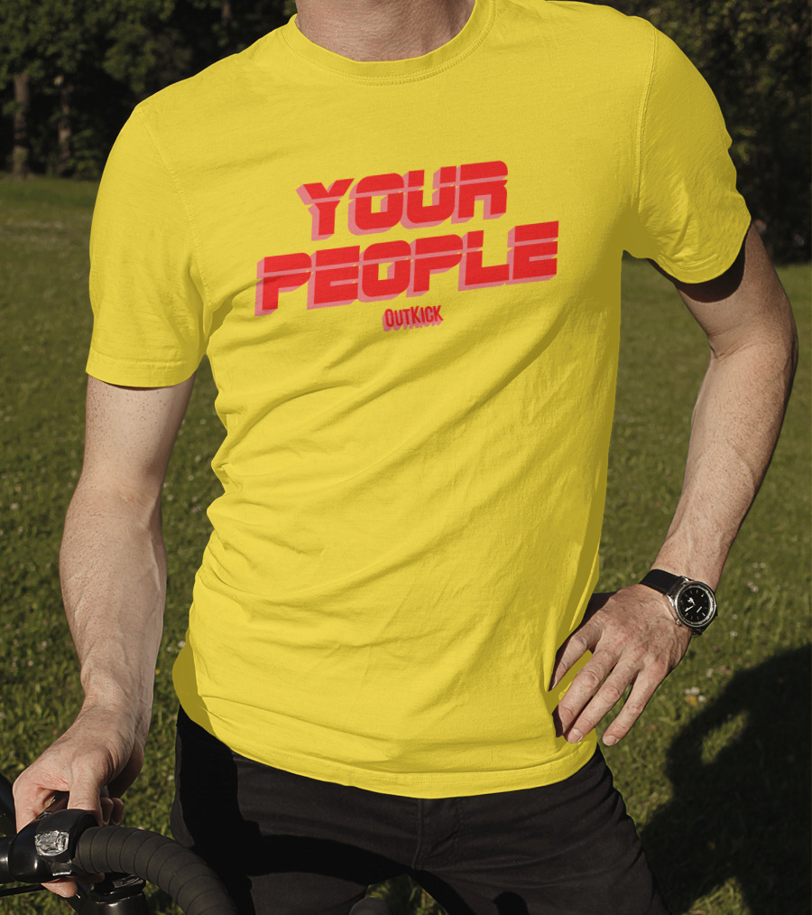 Your People Outkick Red Text T-Shirt