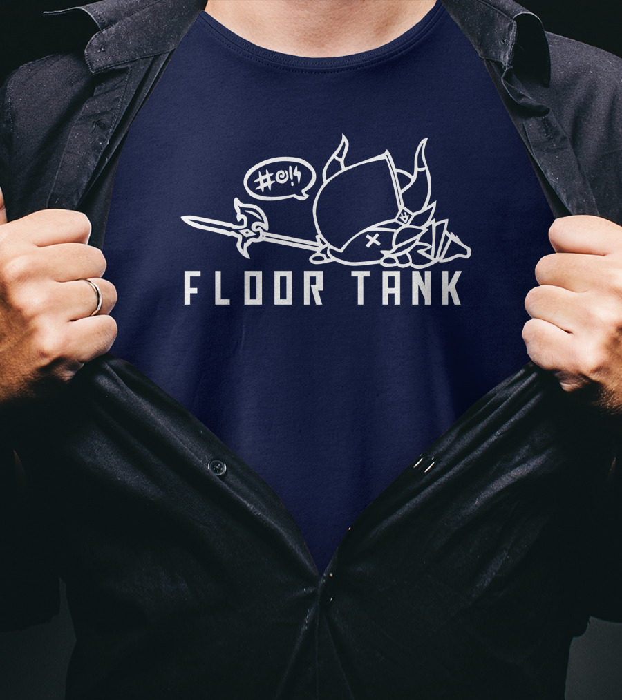 Floor Tank Hashtag Oof Viking Helmet And Spear T-Shirt