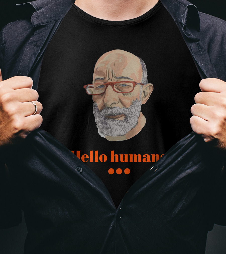 Hello Humans With Bearded Man T-Shirt