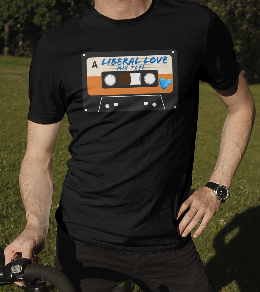 Liberal Love Mix Tape Cassette Heart T-Shirt