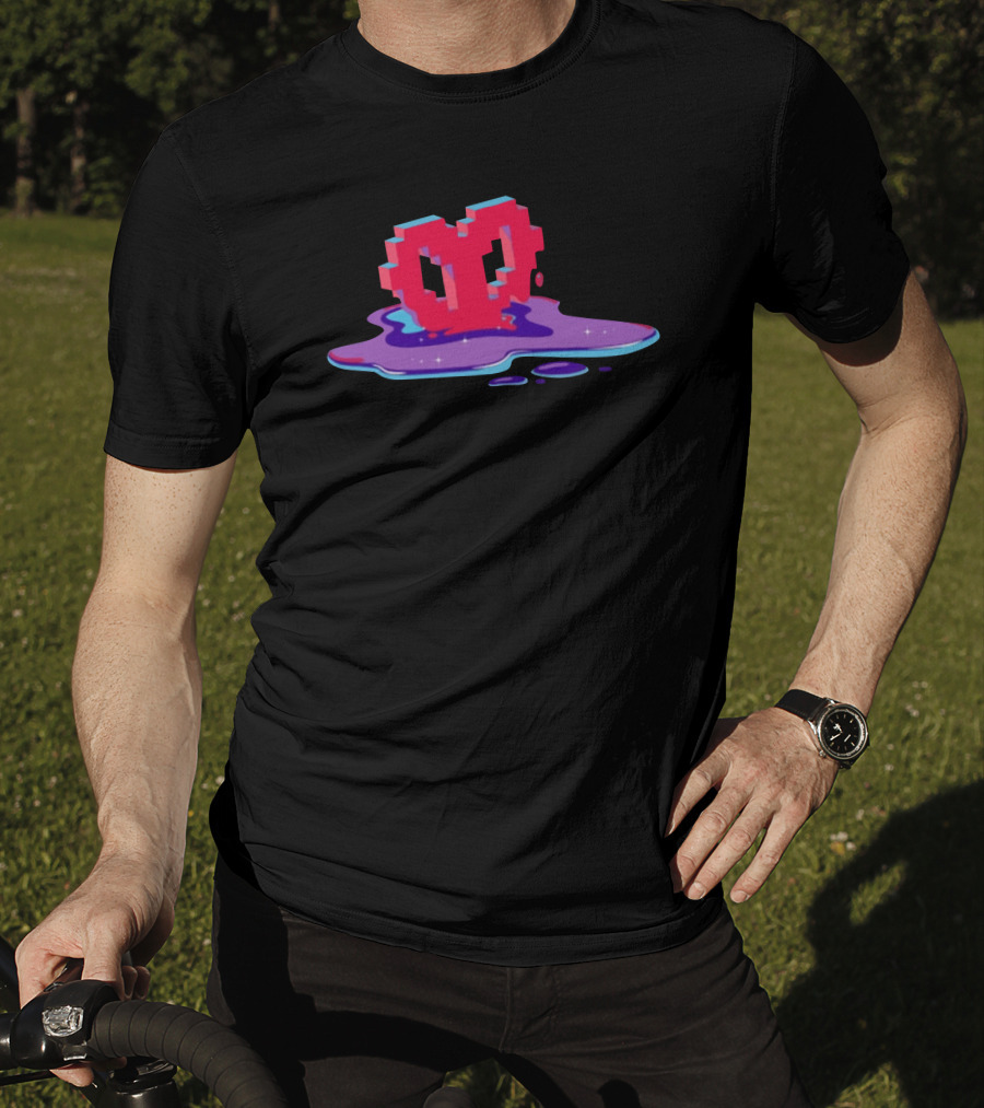 Ph1lza Void Heart Melting Pixel T-Shirt