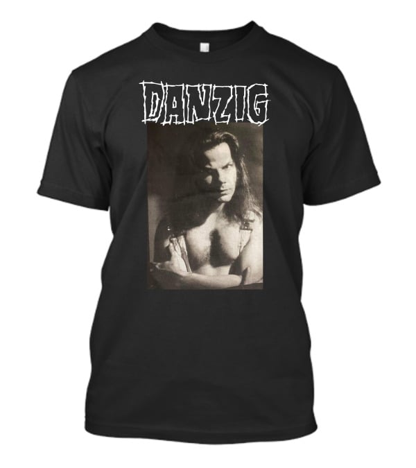 Danzig Glenn Danzig Evil Muscular Black And White Photo T-Shirt