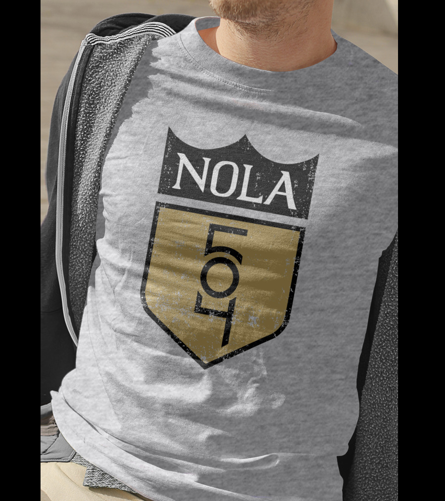 NOLA 504 Shield Badge Emblem T-Shirt