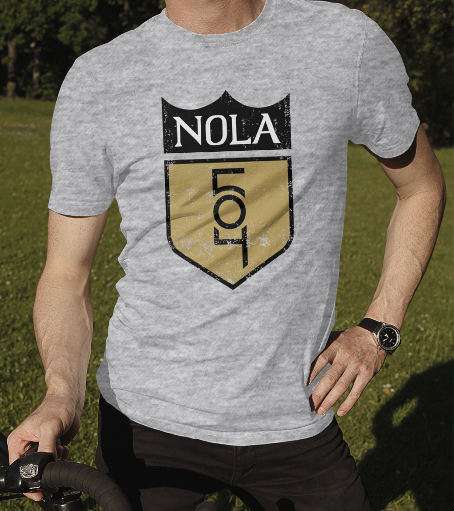 NOLA 504 Shield Badge Emblem T-Shirt