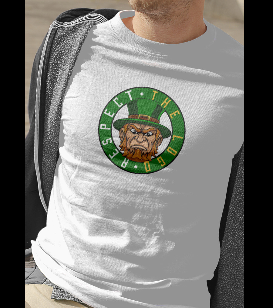 Respect The Logo Irish Mascot Green Hat T-Shirt