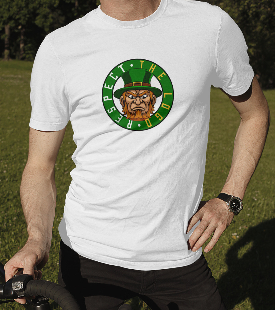 Respect The Logo Irish Mascot Green Hat T-Shirt