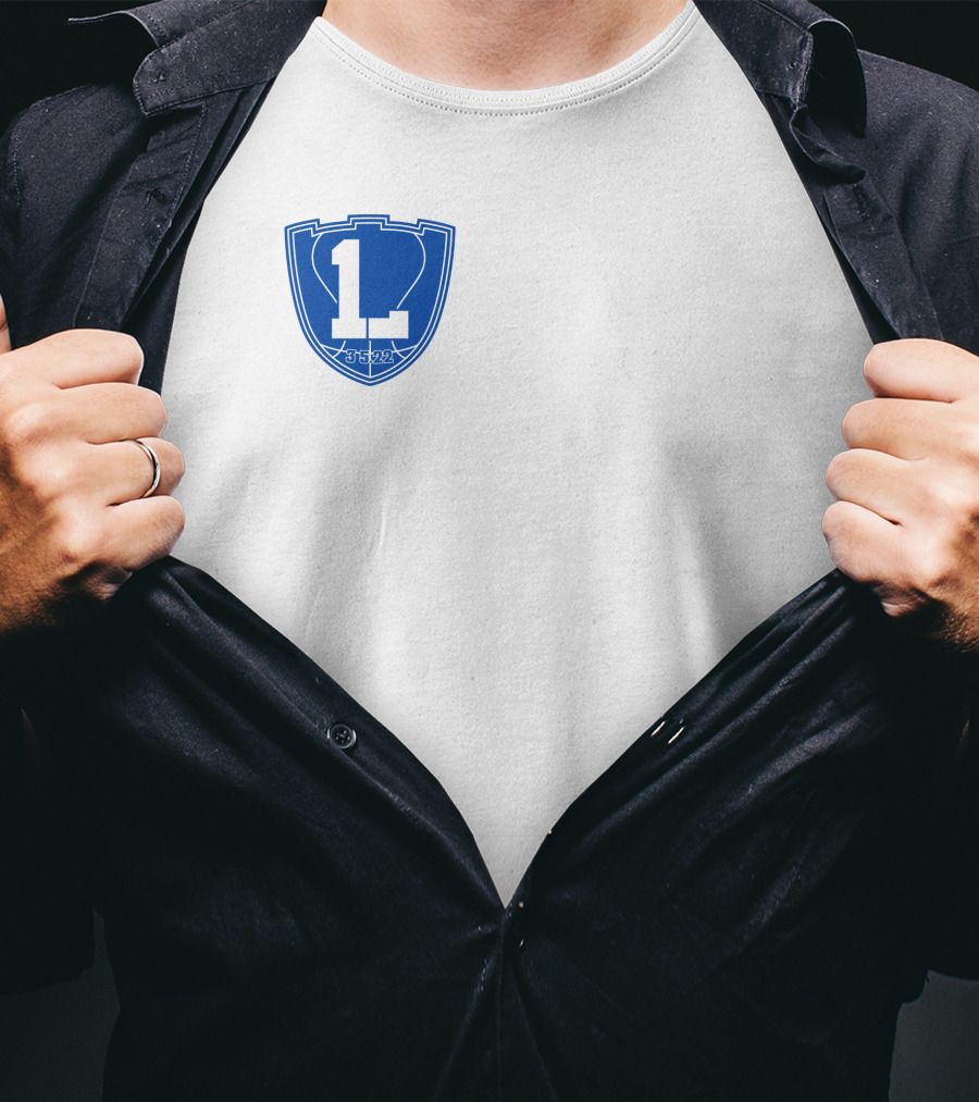 One Last L 3.5.22 Blue Shield Emblem T-Shirt