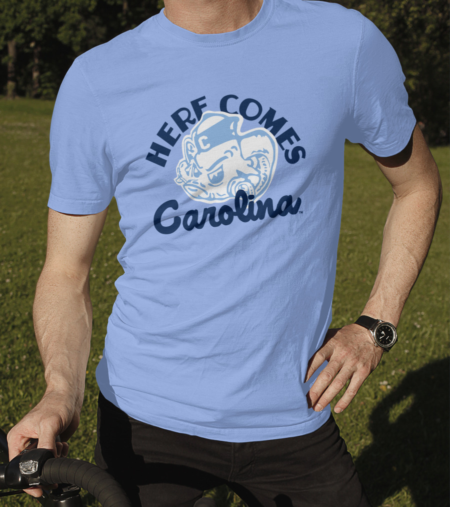 Here Comes Carolina Barstool Bench Mob T-Shirt