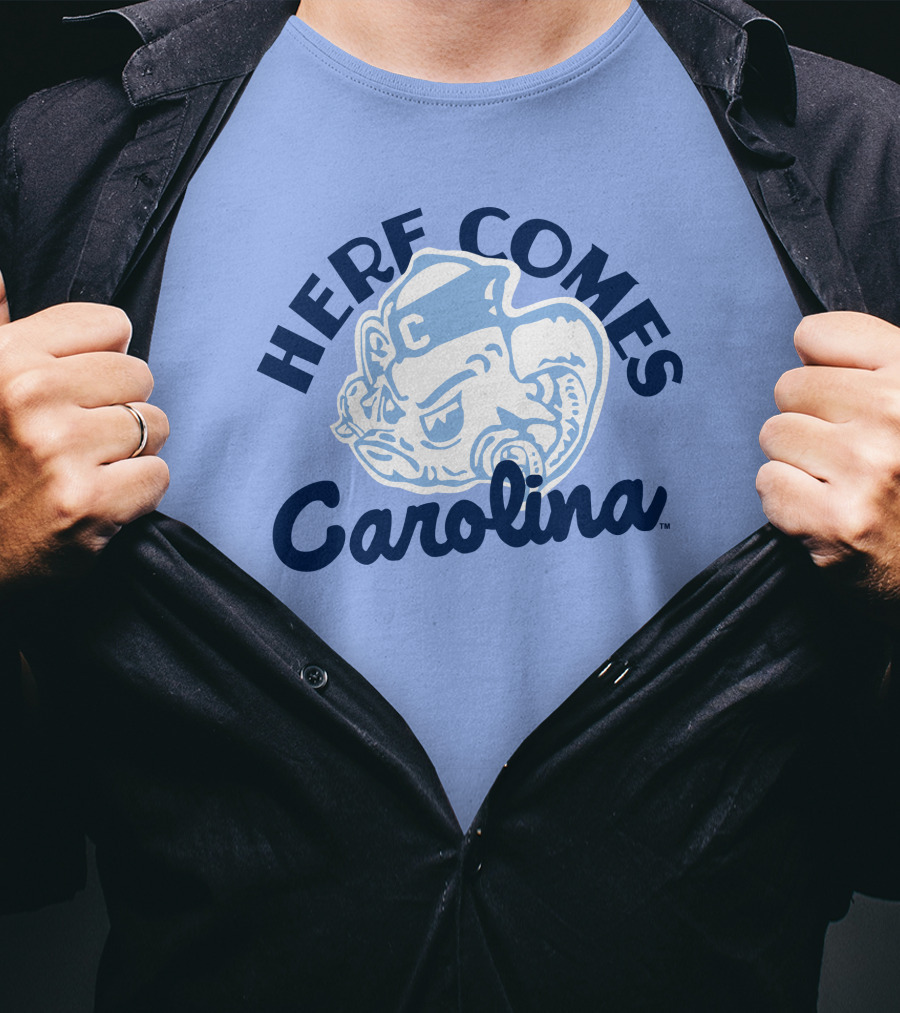 Here Comes Carolina Barstool Bench Mob T-Shirt