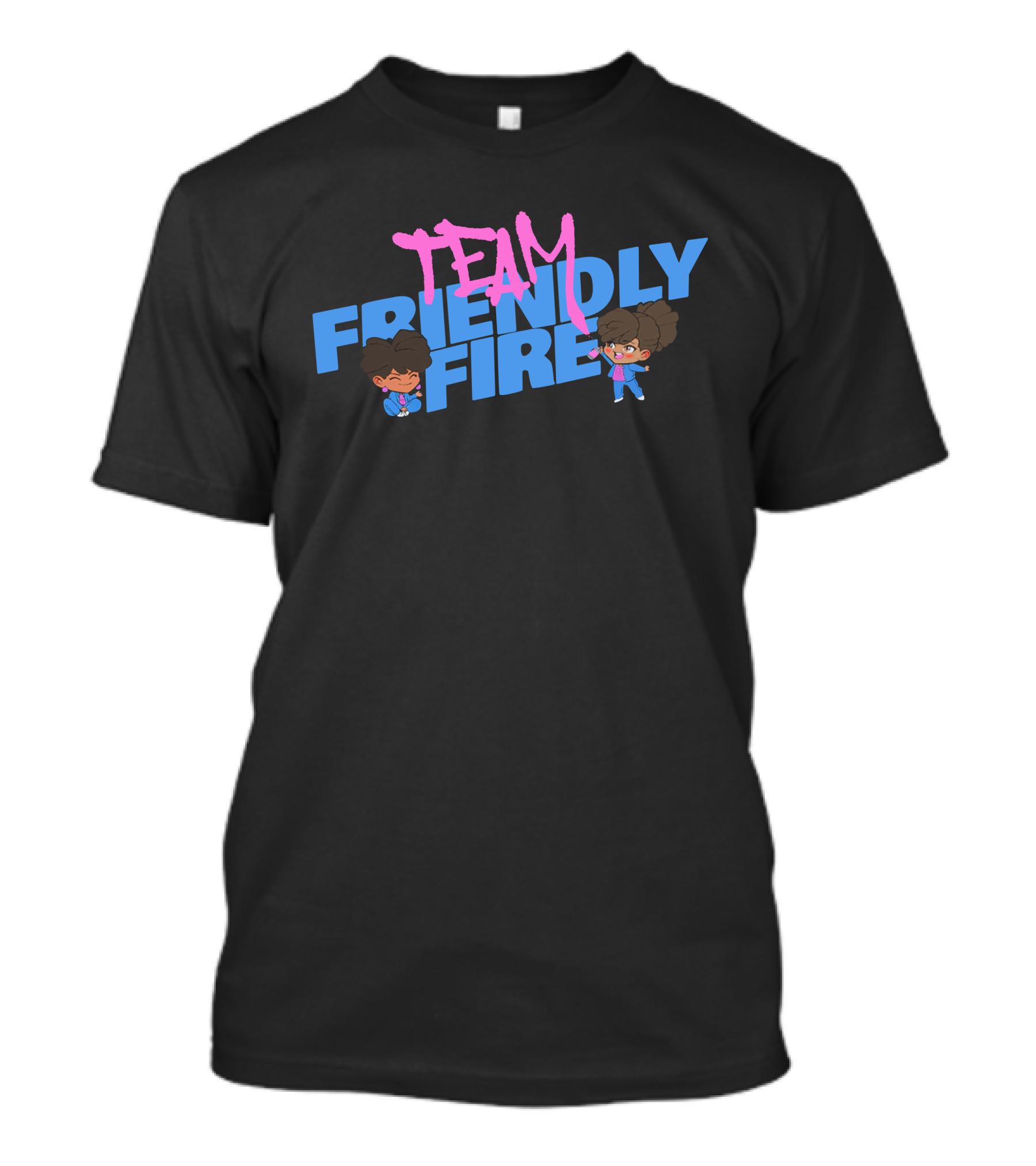 Definedbyky Team Friendly Fire Animated Duo Fun T-Shirt