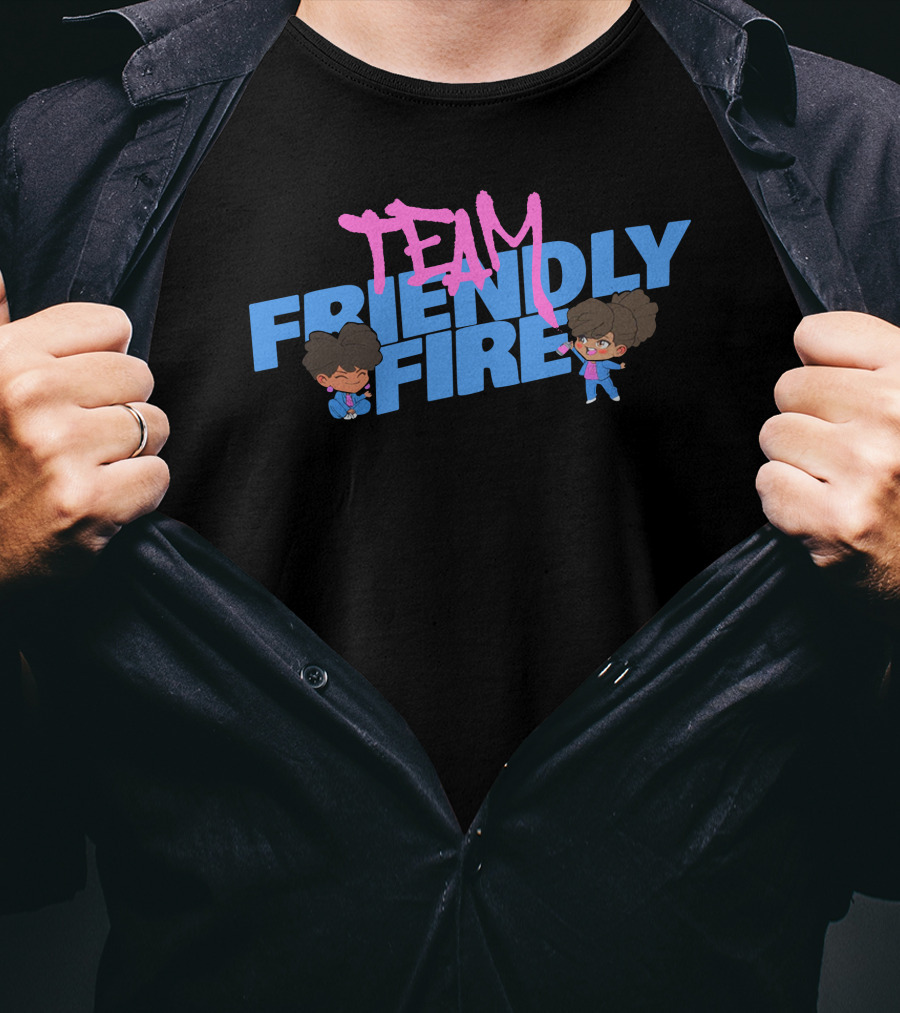 Definedbyky Team Friendly Fire Animated Duo Fun T-Shirt