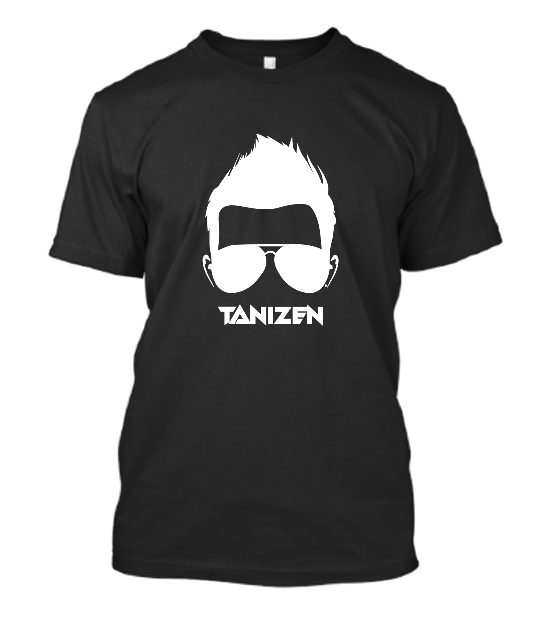 Tanizen Headphones Hairstyle Sunglasses T-Shirt