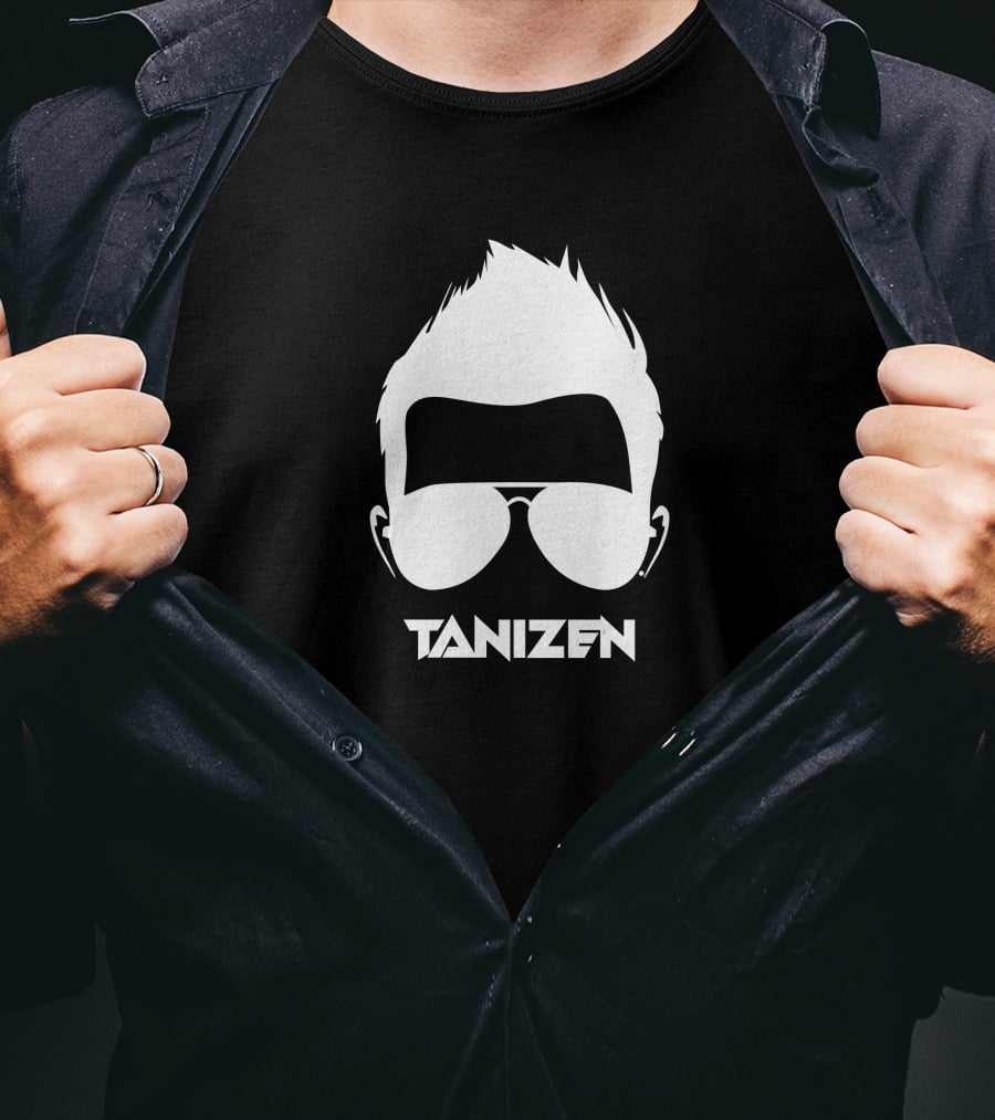Tanizen Headphones Hairstyle Sunglasses T-Shirt