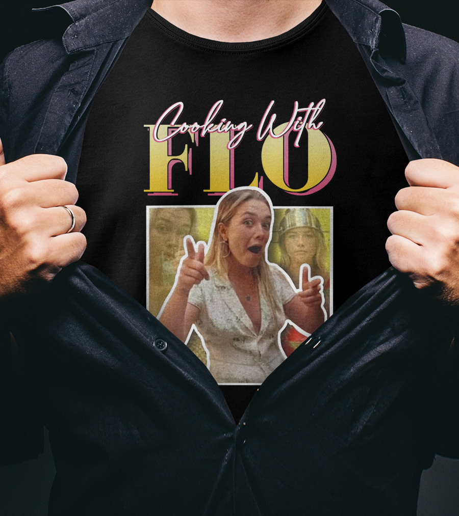 Florence Pugh Brasil Cooking With Flo Playful Photoshoot Collage T-Shirt