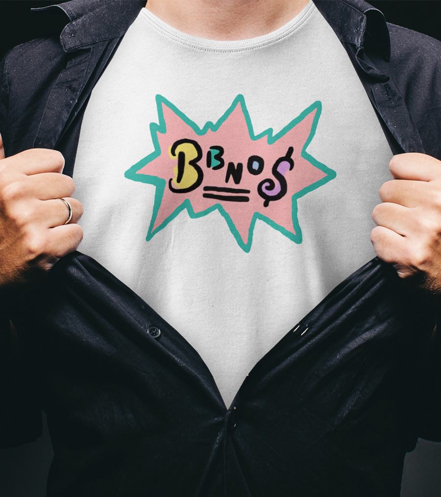Bbnomula Bbnos Rugrats Style Bold Textured Starburst T-Shirt
