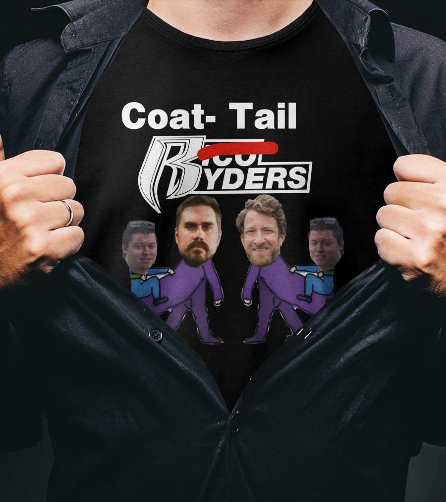 Dave Portnoy Coat-Tail Ryders Cartoon Characters With Faces T-Shirt