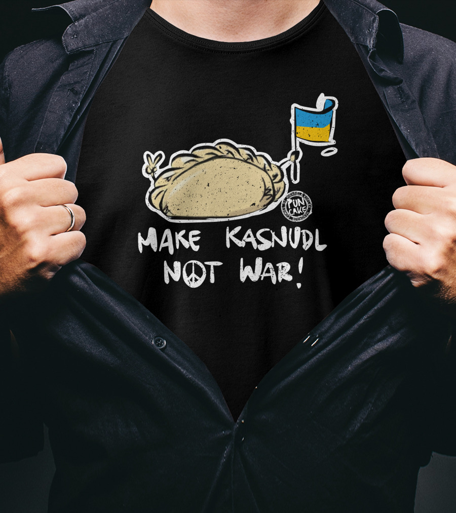 Make Kasnudl Not War Peace Symbol With Flag Icon By Pun Cake T-Shirt